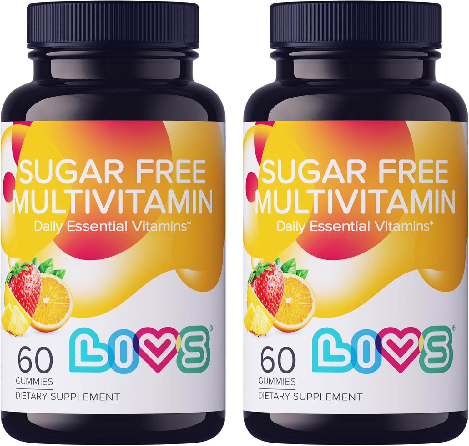 Sugar Free Multivitamin Gummies for Adults & Kids – Vegan Gummy Vitamin with A, C, D, B-Complex (B3, B5, B6, B12), Biotin & Zinc | Multivitamin Supplements for Overall Wellness & Support - 120 Ct