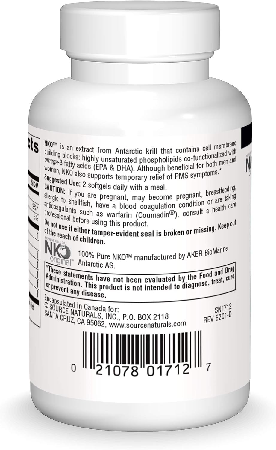 Source Naturals NKO Neptune Krill Oil 500mg - 30 Softgels