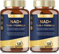 (2 Packs) NAD Supplement for Women Men with nicotinamide riboside resveratrol,Quercetin, Betaine Boost NAD+ Levels NAD Plus Supplement for Anti Aging, Energy, Immune, Focus 120 Capsules