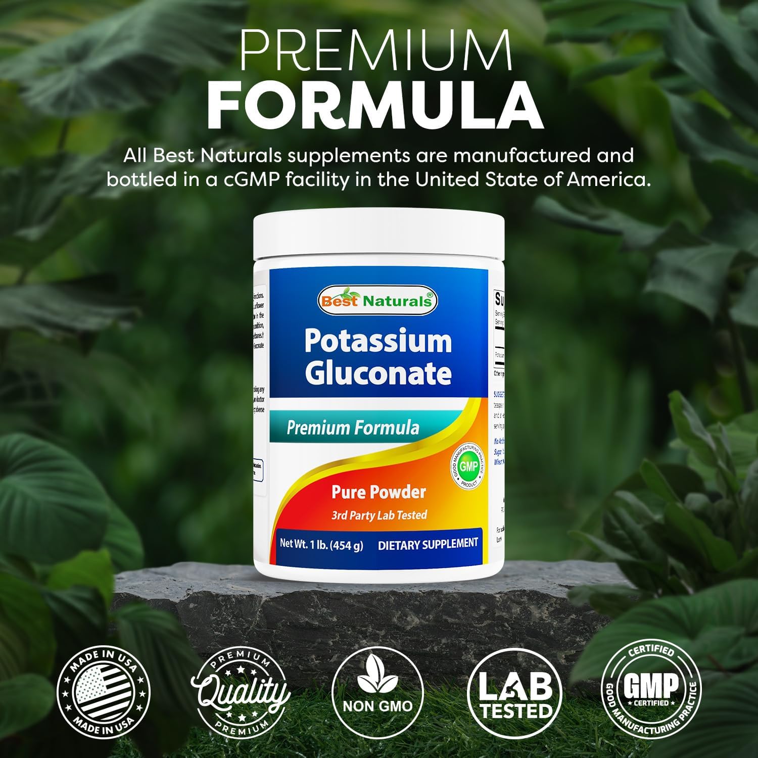 Best Naturals Potassium Gluconate 1lb Powder (1 LB (Pack of 1))
