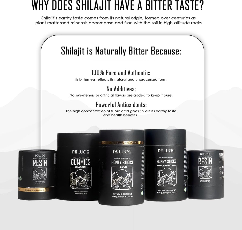 Pure Himalayan Shilajit Resin Gold (30g) | 600mg Premium Shilajit with KSM-66 Ashwagandha, Safed Musli, Gokshura | Boost Strength, Stamina & Immunity | Lab-Tested, Vegan, Gold Grade for Men & Women
