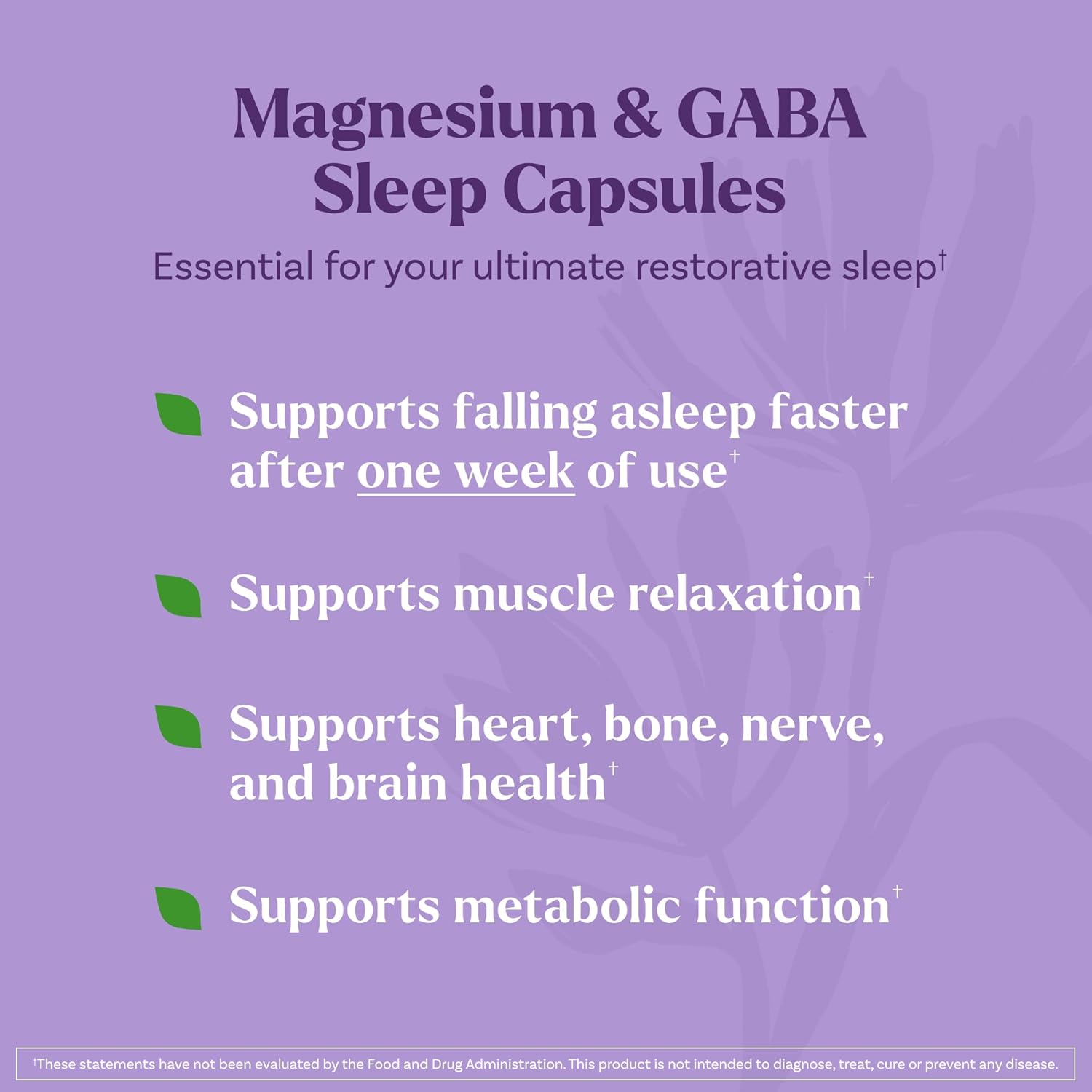 Natrol Sleep & Restore Capsules with Magnesium Glycinate 100mg, GABA, Essential for Your Ultimate Restorative Sleep, Melatonin-Free, 30 Day Supply