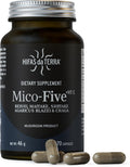 HIFAS DA TERRA Mico-Five - Mushroom Complex, Mushroom Supplement with Organic Reishi, Shiitake, & Chaga, Herbal Nootropic & Immune Support, Adaptogen for Women & Men - 70 Vegan Capsules