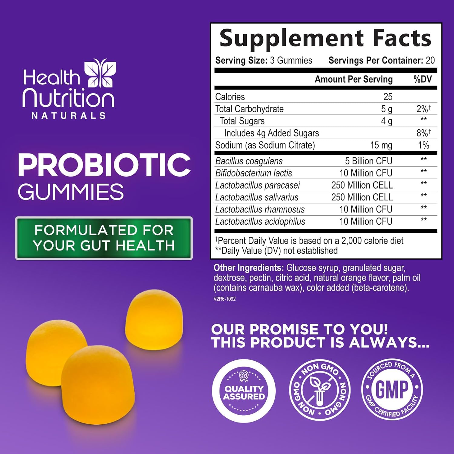 Probiotic Gummies 5 Billion CFU - Diverse Probiotic Strains for Digestive Health & Gut Support Gummy for Women, Men, & Kids, Daily Probiotics Supplement for Immune Support, Non-GMO, Vegan, 60 Gummies