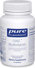 Pure Encapsulations O.N.E. Multivitamin - Once Daily Multivitamin with Antioxidant Complex Metafolin, CoQ10, and Lutein to Support Vision, Cognitive Function, and Cellular Health* - 30 Capsules