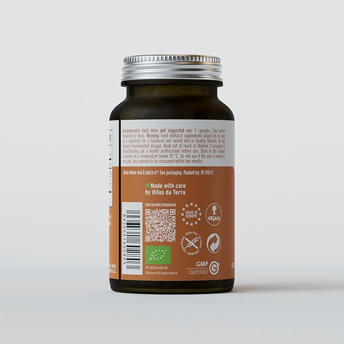 HIFAS DA TERRA HIFAS Detox - Maitake Mushroom Capsules with Polyporus, Organic Mushroom Extract Complex, Daily Brain Supplement for Women & Men, Herbal Immune Support - 60 Vegan Capsules