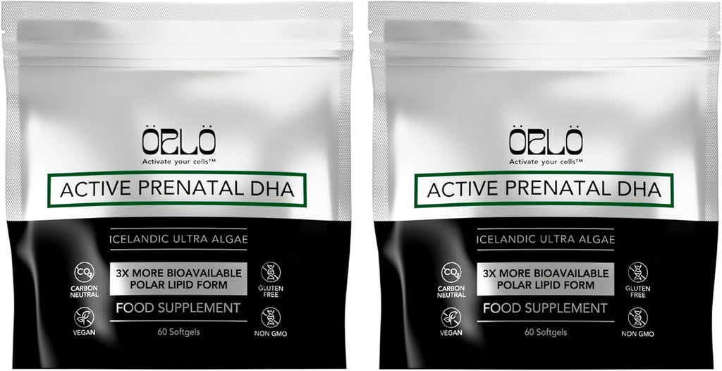 Orlo PRENATAL DHA - Prenatal DHA Omega 3 Supplement - Triple Strength Omega3s - Vegan DHA & EPA Algae Omega-3 Oil - Supports Brain Development During Pregnancy & Lactation (120 Mini Softgels)