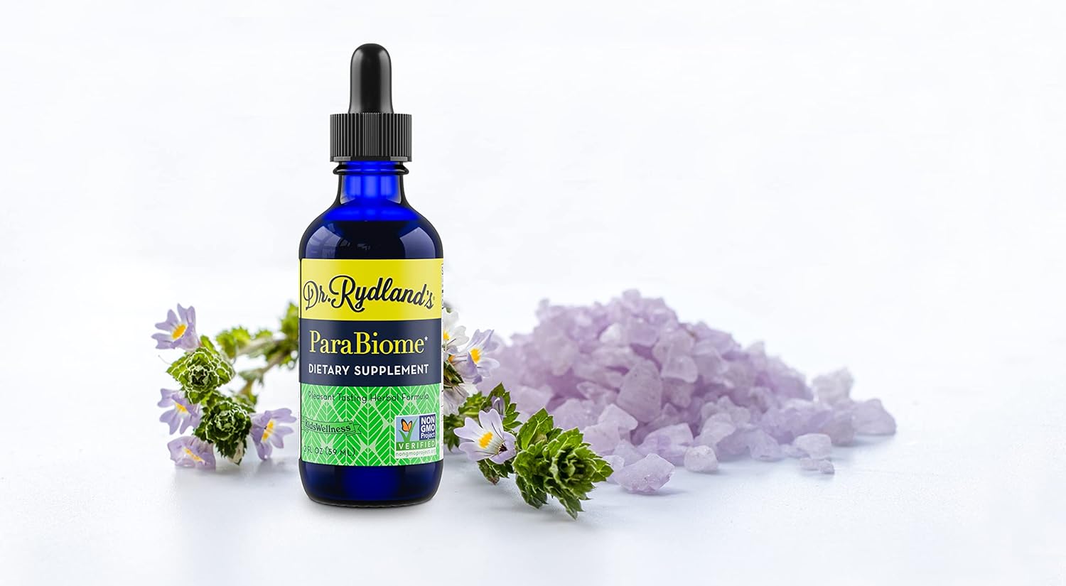 Dr. Rydland's Herbal Supplement | Created by KidsWellness, Effective on Adults & Children | ParaBiome Advanced Cleanse and Digestive Support | Made with Black Walnut, Clove, Wormwood | 2 Ounce Bottle