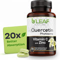B'LEAF NATURE Quercetin Phytosome, 120 Capsules – 1000mg High Absorption Quercetin with Vitamin C and Zinc – Non-GMO Vegetarian Quercetin Supplement for Immune, Energy and Seasonal Support