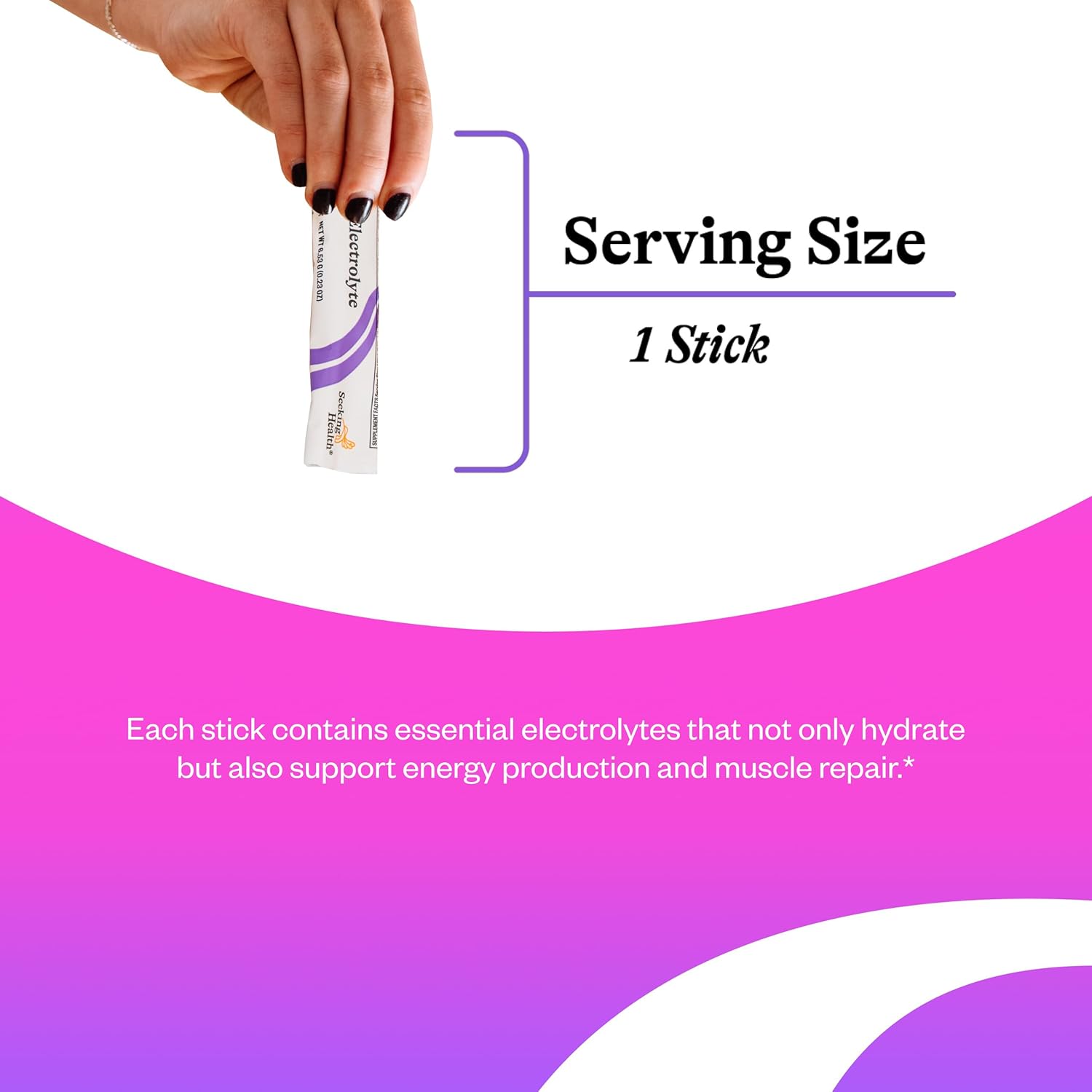 Seeking Health Optimal Electrolyte Sticks - Electrolyte Drink for Hydration, Heart & Muscle Recovery† Support - Supports Active Lifestyle - Vegan, Gluten-Free & Non-GMO - Berry Flavor, 30 Sticks