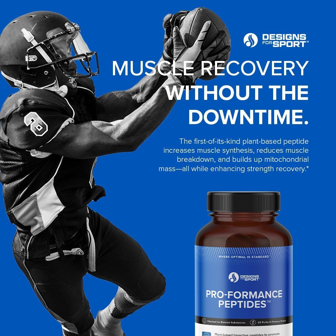 Pro-Formance Peptides - Supports Muscle Growth & Recovery* - Athlete Formula to Support Peak Performance* - NSF Certified for Sport - 120 Vegetarian Capsules