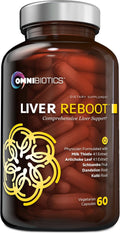 OmniBiotics Liver Cleanse Detox & Repair Supplement – Milk Thistle, Dandelion Root, Alpha Lipoic Acid, Artichoke Extract, Schisandra, Silymarin – 60 Vegan Capsules