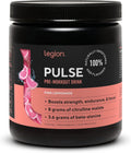 LEGION Pulse Pre Workout - All Natural Nitric Oxide Preworkout Drink to Boost Energy, Creatine Free, Naturally Sweetened, Beta Alanine, Citrulline, Alpha GPC (Pink Lemonade)