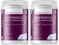 Body Kitchen Youthful Beauty Advanced, Collagen Peptides Powder for Beautiful Hair Skin Nails, Resveratrol and Hyaluronic Acid for Anti-Aging & Antioxidant Support, Grass Fed (Pack of 2)