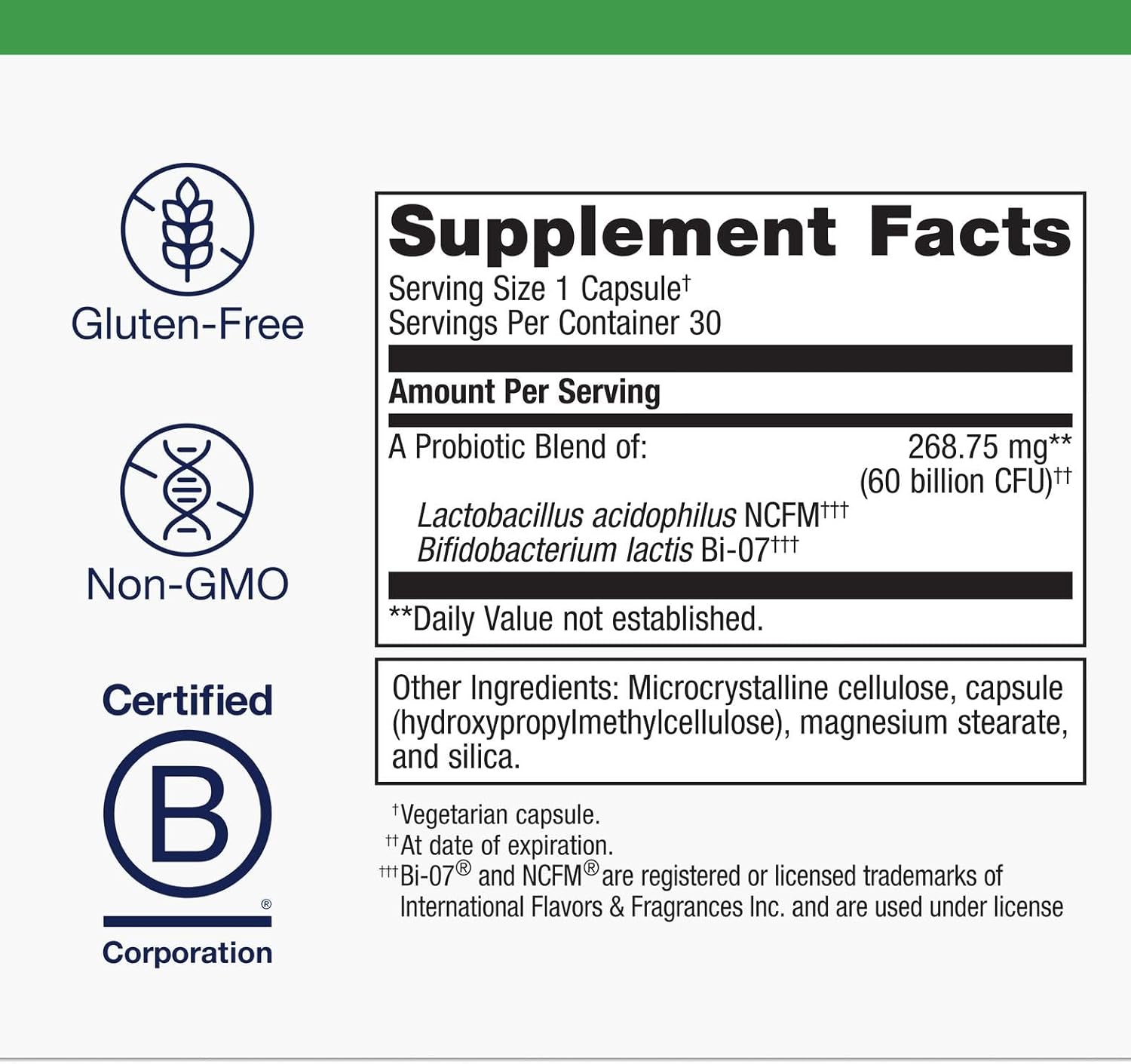 Metagenics UltraFlora IB Probiotic - Relief for Occasional Intestinal Distress* - Probiotics for Digestive Health* - Anti-Bloat for Men & Women* - 60 Billion CFU - Non-GMO, Gluten-Free - 30 Capsules