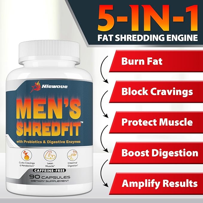 Thermogenic Fat Burner for Men with Green Tea, Premium Appetite Suppressant, Appetite Control, Metabolism Booster for Weight Loss, Energy, Weight Loss Supplement for Men - 90 Capsules