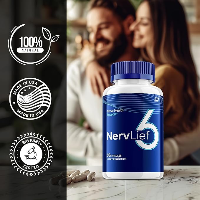 Nervlief 6 Capsules – Nervlief 6 Advanced Supplement Natural Blend, Reviews (1 Pack - 60 Capsules)