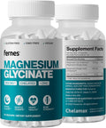 Pure Chelated Magnesium Glycinate 1250 mg Supplement with Zinc - Gentle on Stomach, High Absorption, Gluten-Free, Non-GMO, Muscle Cramp & Sleep Support* for Women & Men - Vegan (90 Caps) - Made in USA