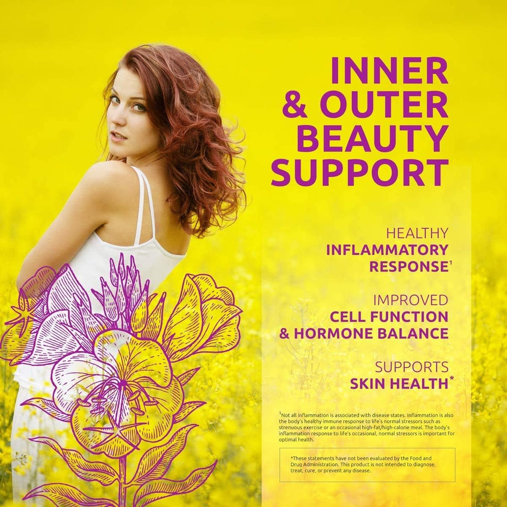 Source Naturals Evening Primrose Oil - Hexane-Free - 500mg - GLA Yield: 50 mg - Cold-Pressed - 90 Softgels