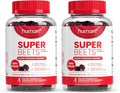 humanN SuperBeets Heart Gummies - Beet Gummy with Heart-Healthy Energy Support, Grape Seed Extract & Beetroot Powder, Sugar Free - Pomegranate Berry Flavor, 120 Count