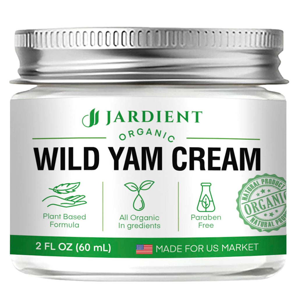 Wild Yam Cream Hormone Balance: Natural Formula for Menopause Relief & Menstrual Support Like Hot Flashes Night Sweats -2 Oz