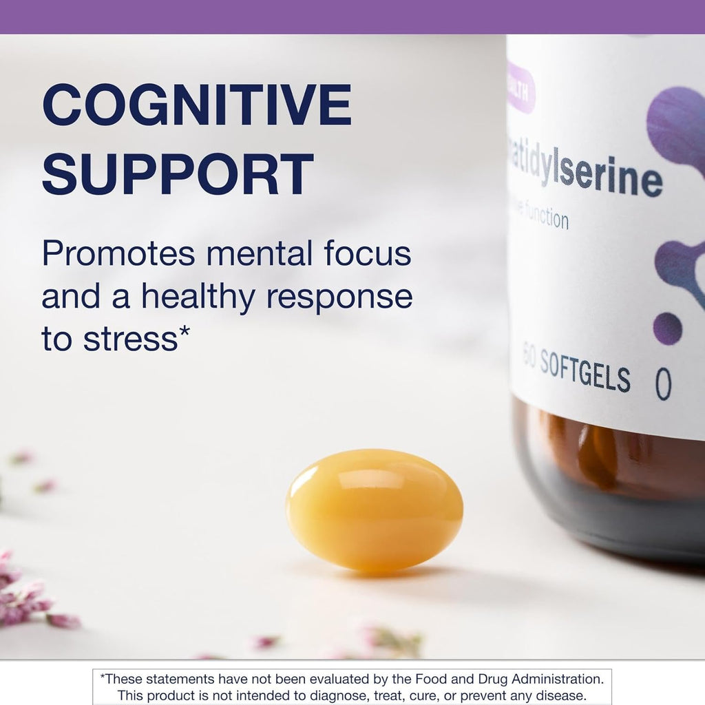 Metagenics Phosphatidylserine - Brain Support Supplement* - for Focus & Learning - Non-GMO & Gluten-Free - 60 Softgels