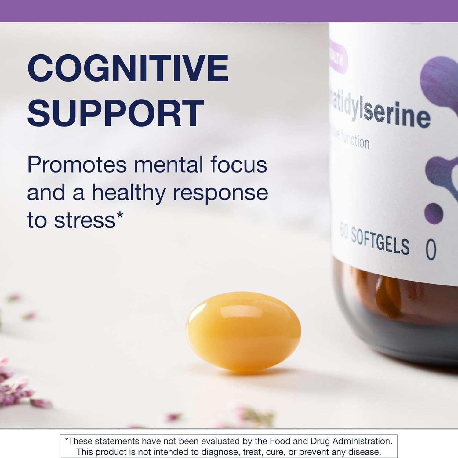 Metagenics Phosphatidylserine - Brain Support Supplement* - for Focus & Learning - Non-GMO & Gluten-Free - 60 Softgels