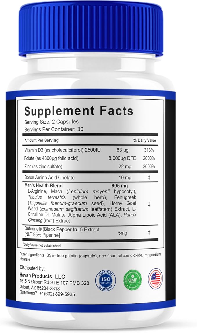 BLUE VIBE Prosta Vital Premium Health & Wellness Multivitamin Supplement, ProstaVital Maximum Strength Daily Overall Health Management Support Supplement Formula (3 Pack - 180 Capsules)