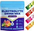 Sugar Free Electrolytes Powder Packets - Salty High Sodium Hydration Packets, Electrolytes Drink Mix for Fitness Enthusiasts & Outdoor Workers, Calories Free(Variety 16 Sticks)