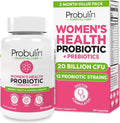 Probulin Womens Probiotic - Vaginal, UT, Gut & Immune Health with Lactobacillus Reuteri - 20 Billion CFU, 12 Probiotic Strains & Prebiotics - 60 Vegan, Gluten Free Capsules for Whole-Body Wellness
