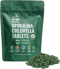 On Target Living Organic Spirulina Chlorella | Supergreens | USDA Organic | 1000 Tablets- 250 G (8.8 oz) | Vegan | Immune Support | Alkalyzing | Nutrient Dense | Protein Dense