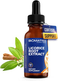 BioMatrix Licorice Root Extract (1200 Drops 2 fl. oz) More Active Ingredient Than Competing Brands (0.87 mg Glycyrrhizin per Drop), Less Doses Needed, Concentrated, Raise Cortisol, Energy