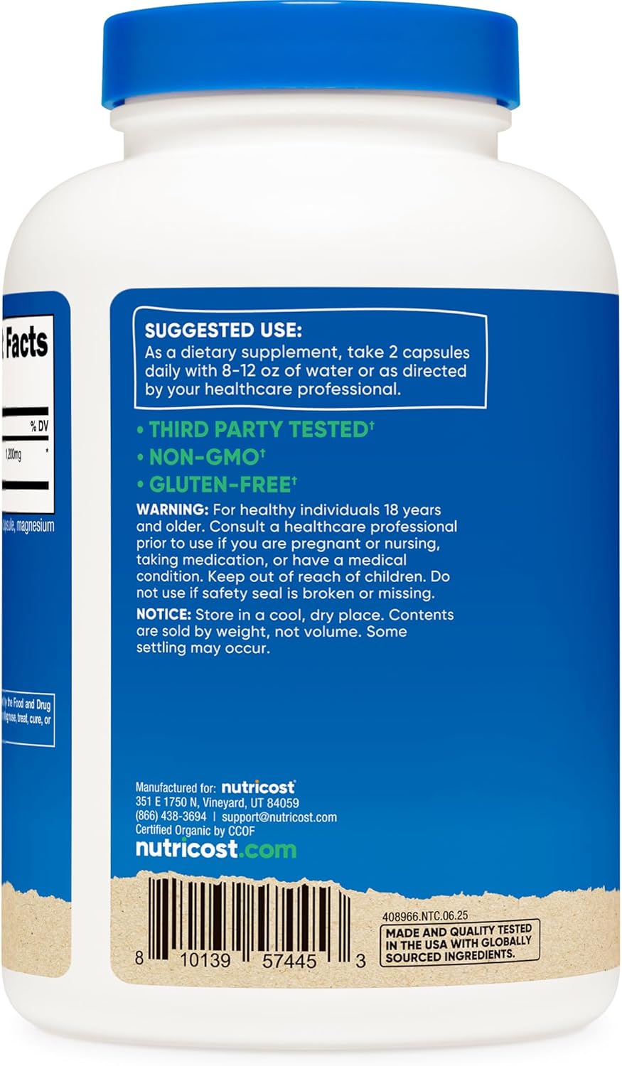 Nutricost Cinnamon Capsules (240 Capsules) 1200mg per Serving - Gluten-Free