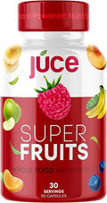 Terra Kai Organics Juce Formula, Organic Super Fruit - Gluten/Gelatin Free, Soy Free & Vegan- Reds Superfood Capsules- 23 Fruits (90 Count)
