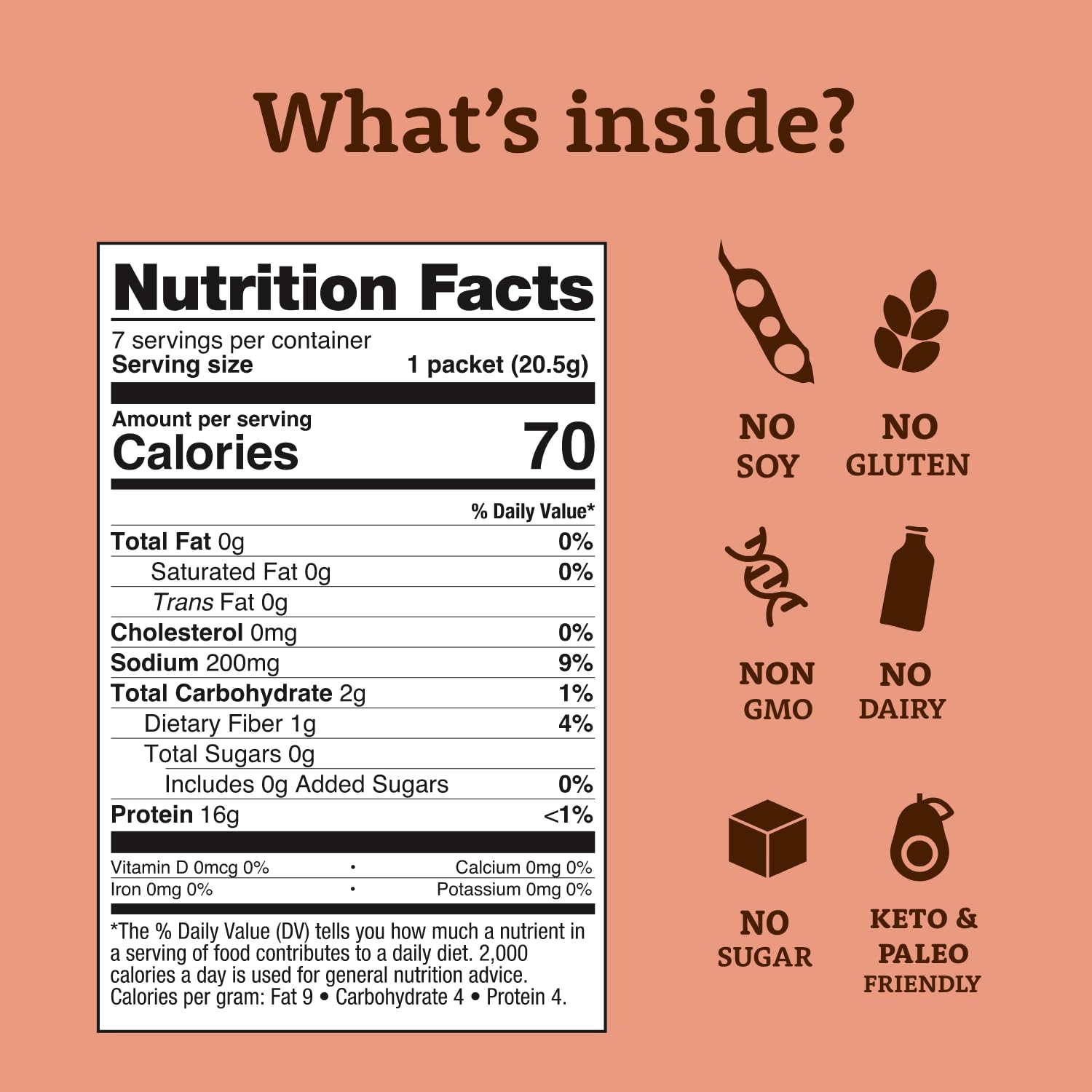 Dr. Kellyann Classic Beef Bone Broth Collagen Powder Packets (7 Servings) – 16g Protein, Grass-Fed Hydrolyzed Collagen, Keto & Paleo-Friendly