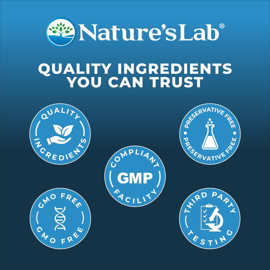 Nature's Lab Hyaluronic Acid with Biocell Collagen and MSM - Skin Hydration, Joint Health - 60 Capsules (20 Day Supply)