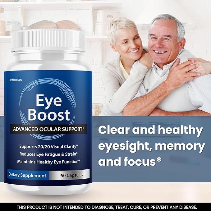 (5 Pack) EyeBoost Capsules - Official Eye Boost Advanced Formula Supplement Support - Maximum Strength, All Natural Vitamins for Overall Health & Wellness - 300 Capsules for 5 Months