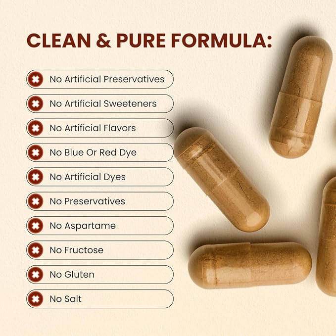 CHOQ Seven Wonders Organic Mushroom Complex - Lions Mane, Reishi, Chaga, Cordyceps - Immune Support Stress Relief Natural Energy - 30 Caps