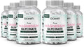 Pure Magnesium Glycinate with Zinc - Maximum Strength Chelated Magnesium Supplement for Women and Men for Muscle Cramps and Sleep Support - 6 Bottles