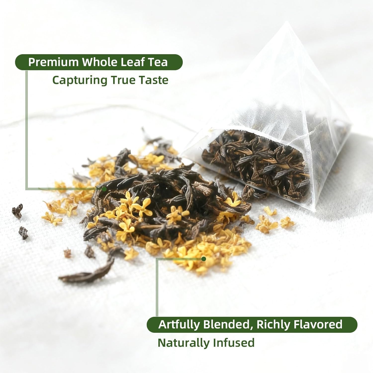 HugCoz Tea Gift Set | 24 Assorted Tea Bags | Christmas Day & Corporate Gifting Option | 12 Exotic Herbal Blends with Premium Whole Leaf in Eco-Friendly Pyramid Bags