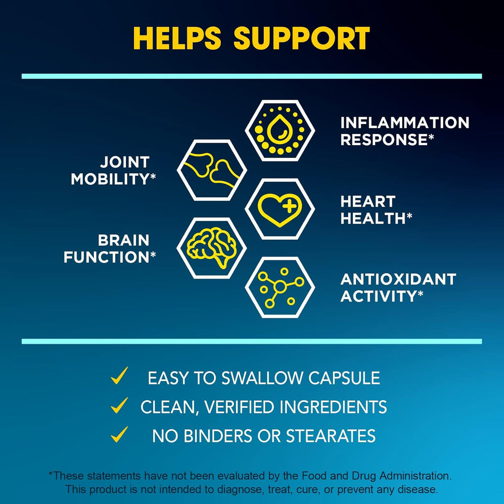 BioEmblem Turmeric Curcumin with Clinically Studied TurmiPure - Joint Support, Healthy Inflammation Turmeric Supplements - 1 Small Cap Daily, 24x More Absorption Than Others - Non-GMO, 90 Serving
