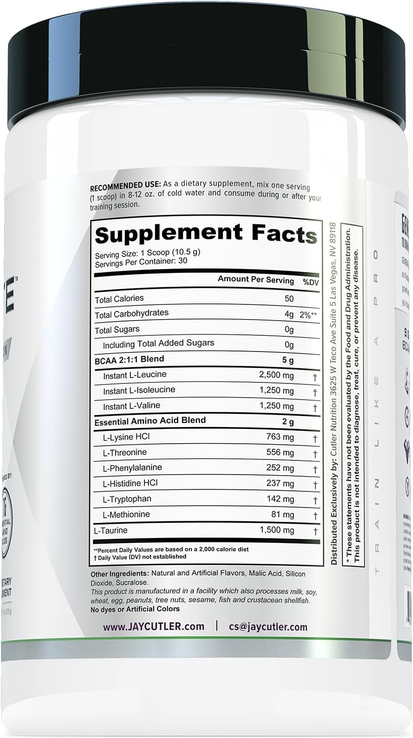 Cutler Nutrition Generate EAA and BCAA Powder: Best Branched Chain Amino Acids Supplement with Essential Amino Acids, 5g BCAAs, 2g EAAs for Lean Muscle Mass | Pina Colada, 30 Servings
