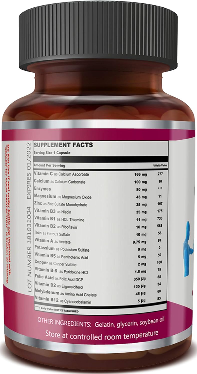 OPTIMMUNER Plus - Immune System Booster – 100% Natural Supplement - Real Improvements, 60 Caps