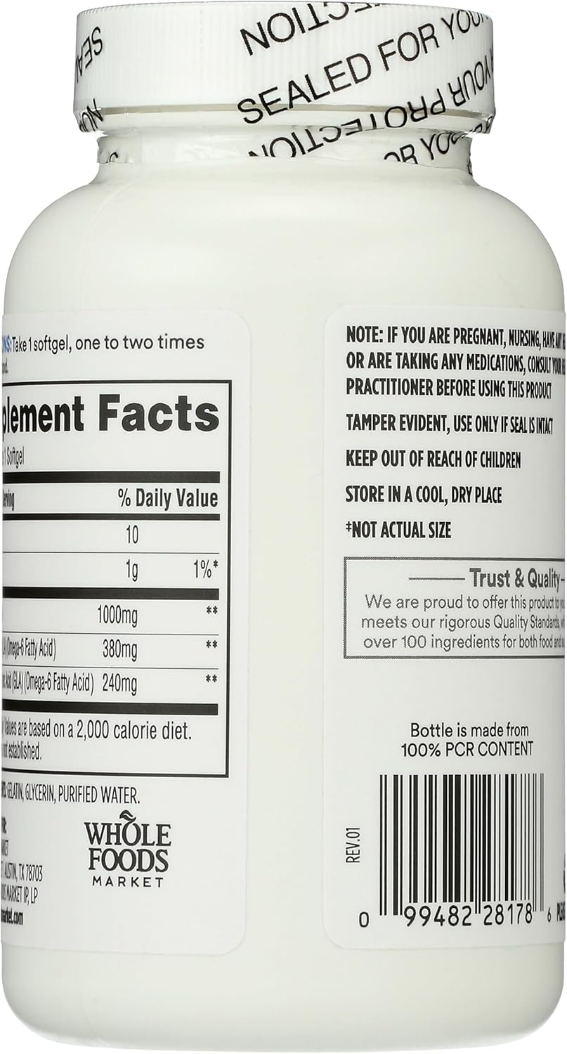365 by Whole Foods Market, Borage Oil, 90 Count