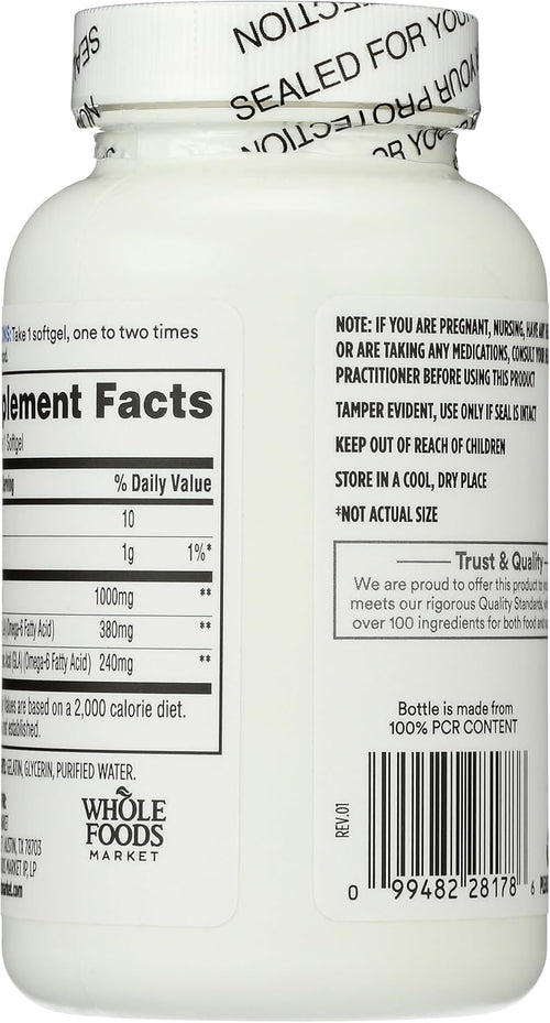 365 by Whole Foods Market, Borage Oil, 90 Count