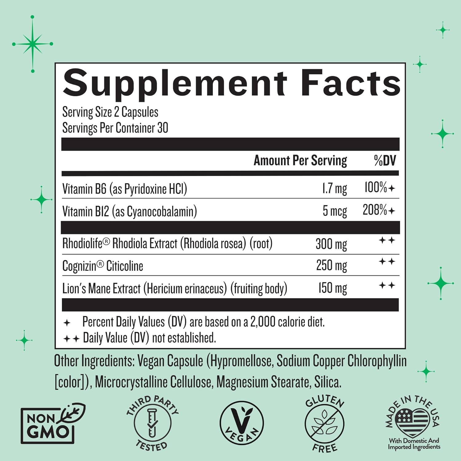 Legendairy Milk Clever Girl - Focus Supplement with Lion’s Mane & Citicoline - Nootropic Lions Mane Supplement for Memory, Focus & Mental Clarity, 30 Servings