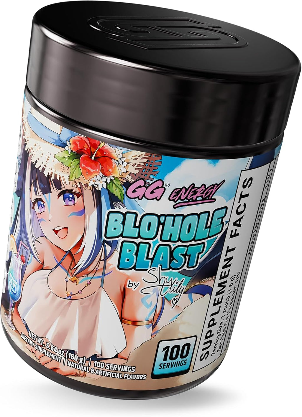 Gamer Supps, Blo'hole Blast (100 Servings) - Keto Friendly Gaming Energy and Nootropic, Sugar Free Caffeine + Vitamins, Powder Drink