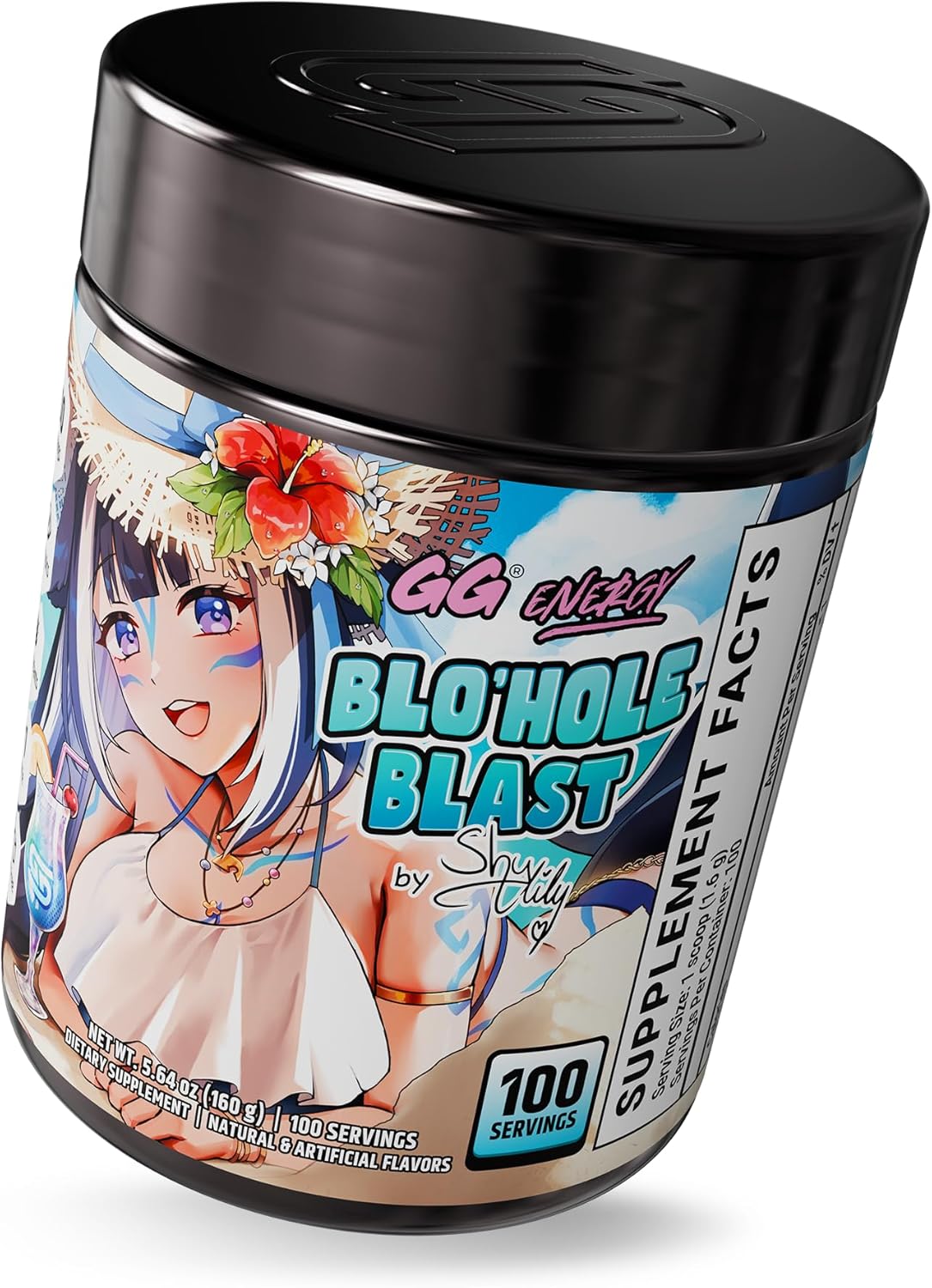Gamer Supps, Blo'hole Blast (100 Servings) - Keto Friendly Gaming Energy and Nootropic, Sugar Free Caffeine + Vitamins, Powder Drink