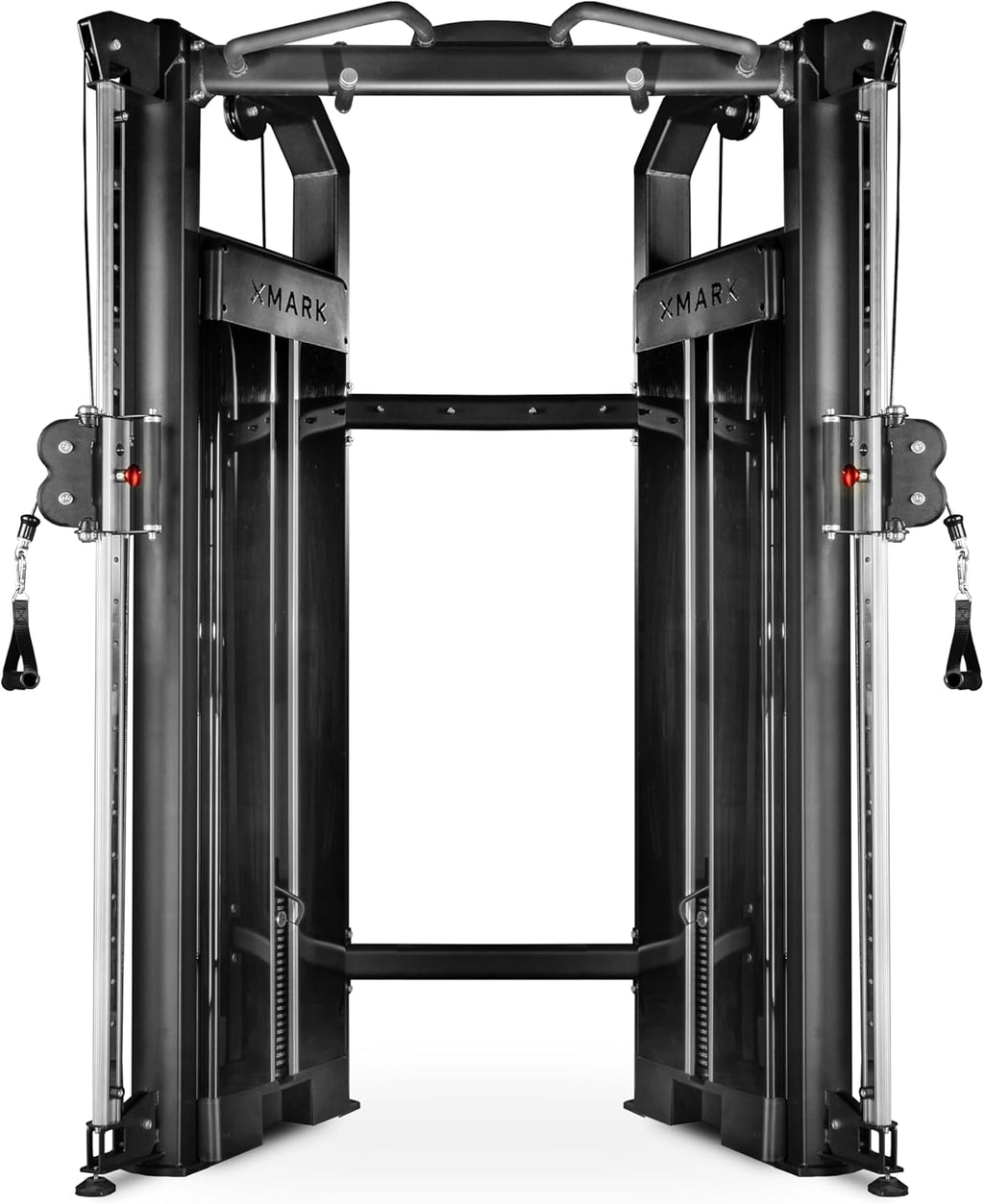 XMARK Functional Trainer with Dual Weight Stacks, All-in-One Cable Machine & Crossover for Full Body Strength Training at Home or Garage Gym