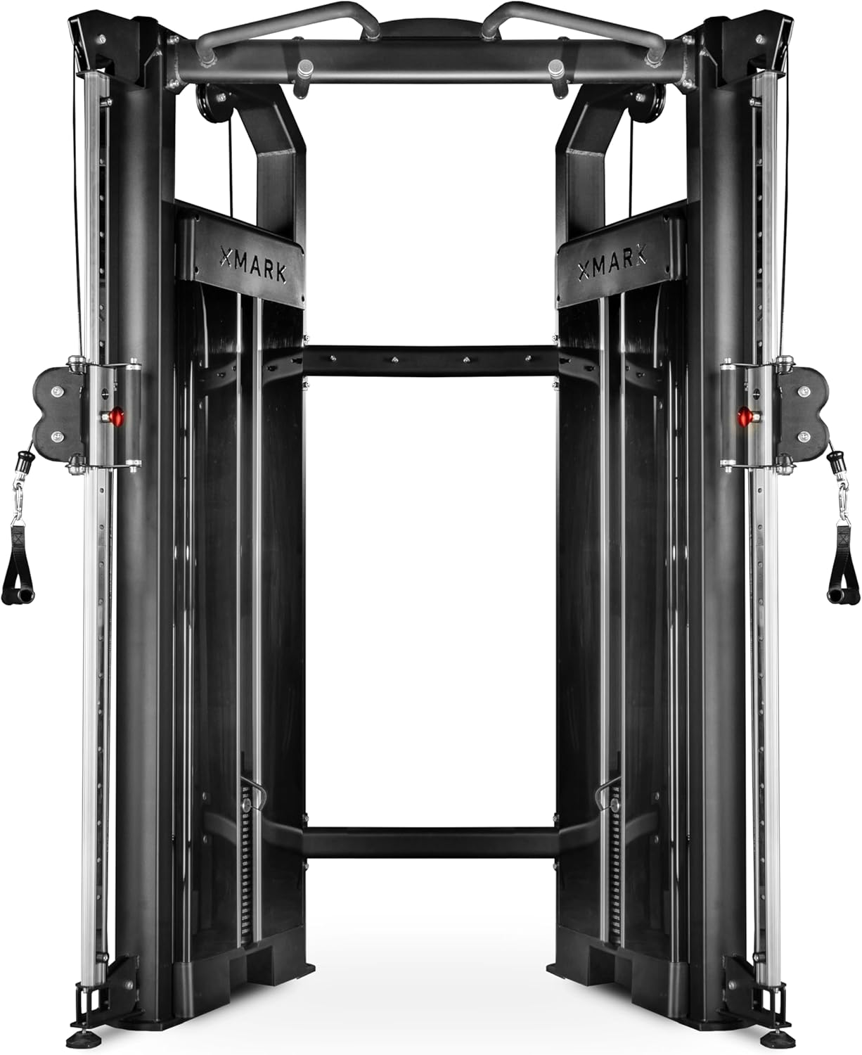 XMARK Functional Trainer with Dual Weight Stacks, All-in-One Cable Machine & Crossover for Full Body Strength Training at Home or Garage Gym